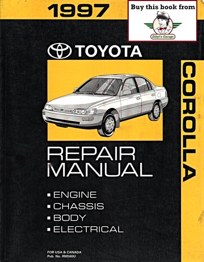 [TOY1997RM500UA] 1997 Toyota Corolla AE101 AE102 OEM Shop Service Repair Manual