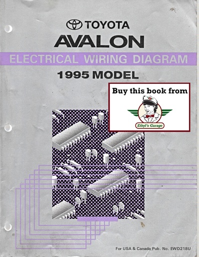 [TOY1995EWD218UA] 1995 Toyota Avalon OEM Electrical Wiring Diagram Manual