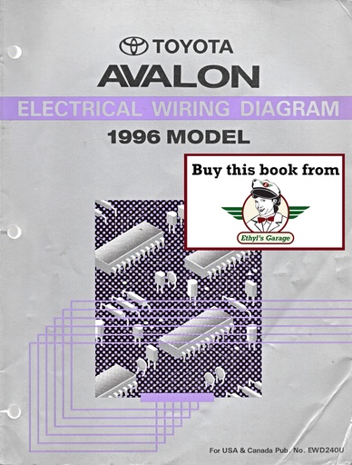 [TOY1996EWD240UA] 1996 Toyota Avalon OEM Shop Service Repair Electrical Wiring Diagram Manual