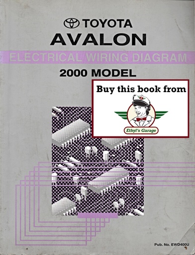 [TOY2000EWD400UA] 2000 Toyota Avalon OEM Electrical Wiring Diagram Manual