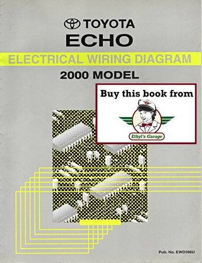 [TOY2000EWD396UA] 2000 Toyota Echo OEM Shop Service Repair Electrical Wiring Diagram Manual