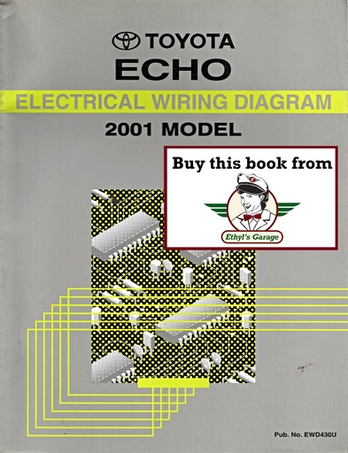 [TOY2001EWD430UA] 2001 Toyota Echo OEM Shop Service Repair Electrical Wiring Diagram Manual