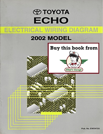 [TOY2002EWD472UA] 2002 Toyota Echo OEM Shop Service Repair Electrical Wiring Diagram Manual