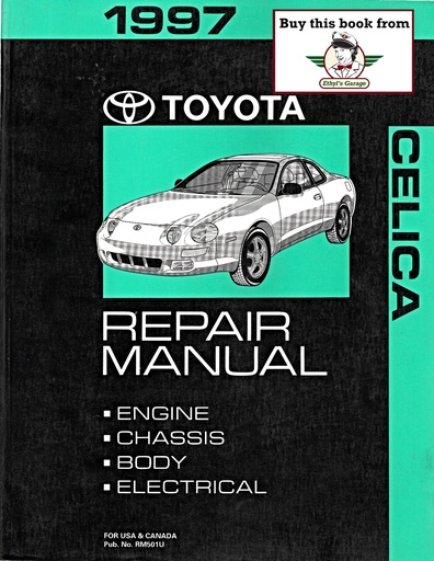 [TOY1997RM501UA] 1997 Toyota Celica OEM Shop Service Repair Manual