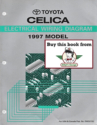 [TOY1997EWD273UA] 1997 Toyota Celica OEM Electrical Wiring Diagram Manual