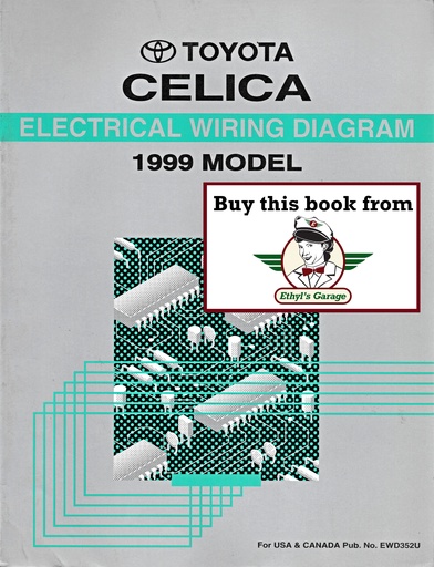 [TOY1999EWD352UA] 1999 Toyota Celica OEM Factory Electrical Wiring Diagram Manual