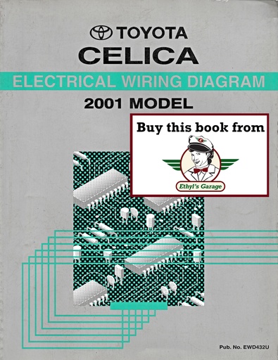 [TOY2001EWD432UA] 2001 Toyota Celica OEM Shop Service Repair Electrical Wiring Diagram Manual