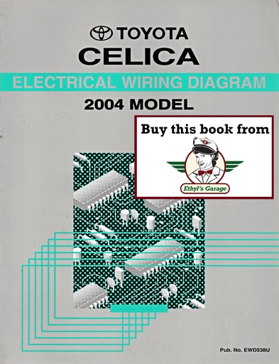 [TOY2004EWD538UA] 2004 Toyota Celica OEM Electrical Wiring Diagram Manual