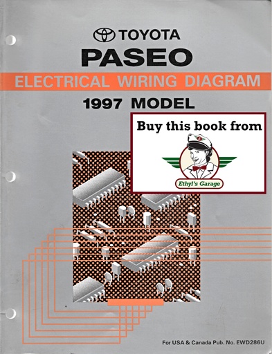[TOY1997EWD286UA] 1997 Toyota Paseo OEM Shop Service Repair Electrical Wiring Diagram Manual