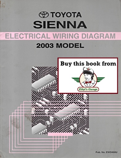 [TOY2003EWD490UA] 2003 Toyota Sienna OEM Electrical Wiring Diagram Manual