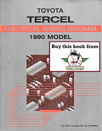 [TOY1990EWD068UA] 1990 Toyota Tercel OEM Electrical Wiring Diagram Manual