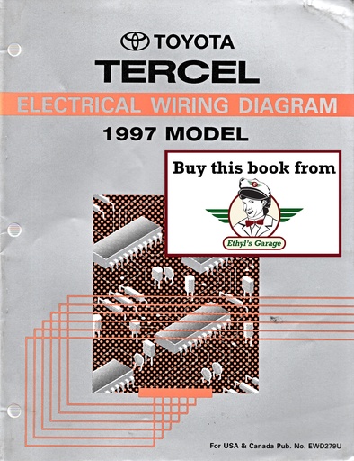 [TOY1997EWD279UA] 1997 Toyota Tercel OEM Shop Service Repair Electrical Wiring Diagram Manual
