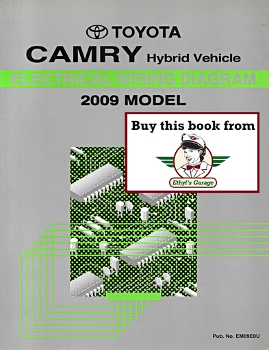 [TOY2009EM09E0UA] 2009 Toyota Camry Hybrid OEM Shop Service Repair Electrical Wiring Diagram Manual