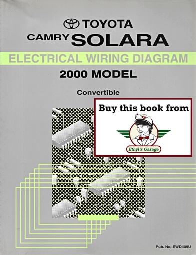 [TOY2000EWD409UA] 2000 Toyota Camry Solara Convertible OEM Shop Service Repair Electrical Wiring Diagram Manual
