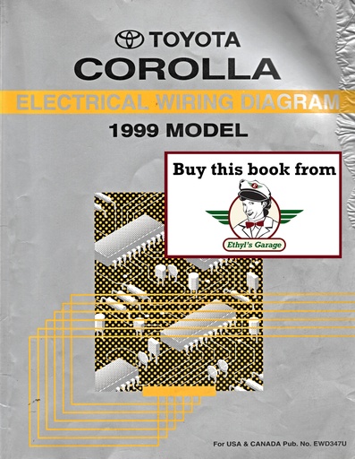 [TOY1999EWD347UA] 1999 Toyota Corolla ZZE110 OEM Shop Service Repair Electrical Wiring Diagram Manual