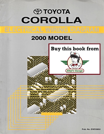 [TOY2000EWD380UA] 2000 Toyota Corolla ZZE110 OEM Shop Service Repair Electrical Wiring Diagram Manual
