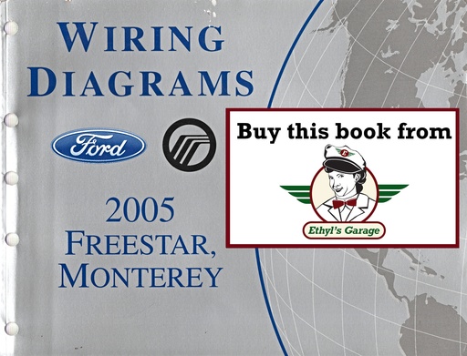 [FOR2005FCS1225505A] 2005 Ford Freestar Mercury, Monterey Factory Electrical Wiring Diagrams Manual