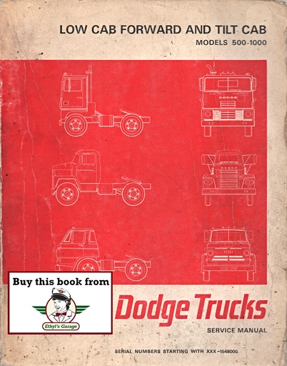[DOD1966313706351A] 1966 Dodge Low Cab Forward and Tilt Cab Shop Repair Service Manual