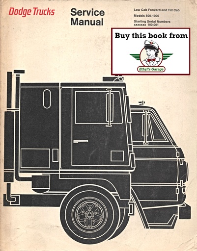 [DOD1970813700351A] 1970 Dodge Low Cab Forward and Tilt Cab Shop Repair Service Manual