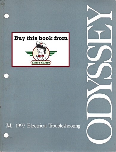 [HON199761SX002ELA] 1997 Honda Odyssey Electrical Troubleshooting Manual ETM w/Wiring Diagrams