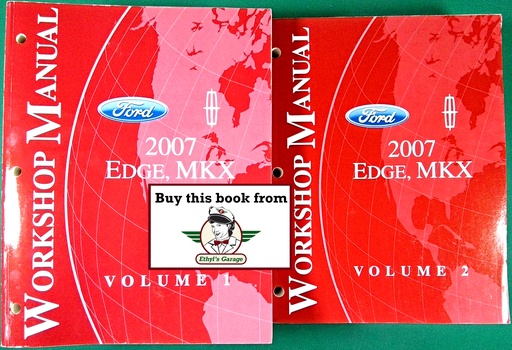 [FOR2007FCS1458807A/2] 2007 Ford Edge & Lincoln MKX Original Factory OEM Service Repair Workshop Manual 2 Vol. Set
