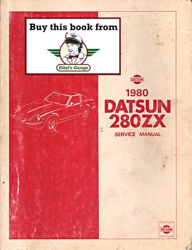 [DAT1980SM0ES130U0A] 1980 Nissan/Datsun 280ZX Shop Repair Service Manual