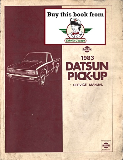[DAT1983SM3E0720U0A] 1983 Nissan/Datsun Pickup Shop Repair Service Manual