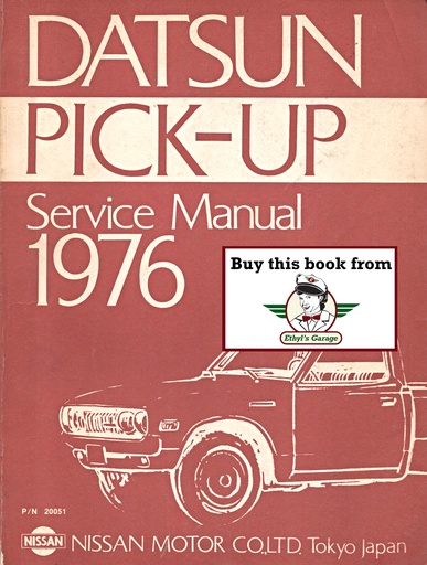 [DAT197620051A] 1976 Datsun Pickup Shop Repair Service Manual