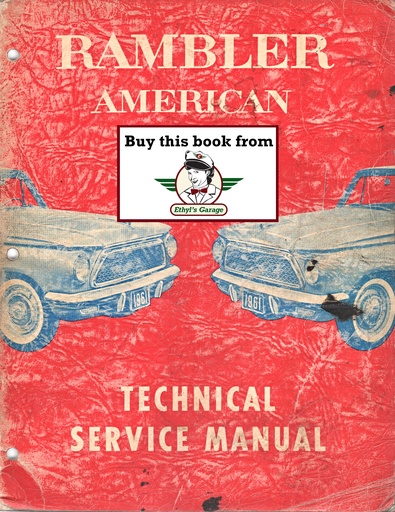 [RAM1961AM619031A] 1961 AMC Rambler American Shop Repair Maintenance Technical Service Manual