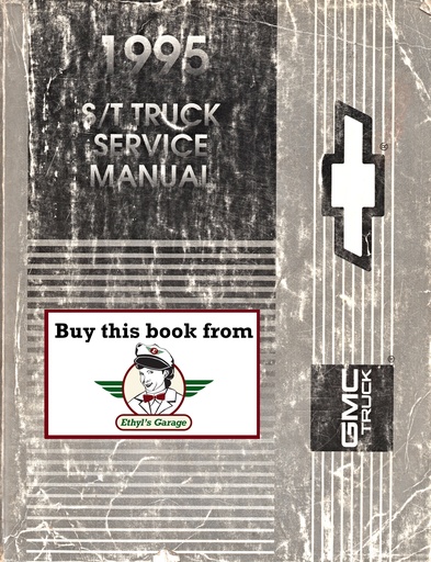 [GM1995GMT/95ST1PA] 1995 Chevrolet/GMC S-10 S-15 S/T Pickup, Sonoma, Blazer, Jimmy, Shop Repair Service Manual, Preliminary Ed.