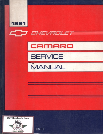 [CH1991ST36891] 1991 Chevrolet Camaro Original OEM Factory Shop Service Repair Manual