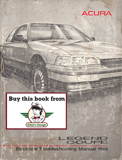 [HON198861SG001ELA] 1988 Acura Legend Coupe Electrical Troubleshooting Manual ETM