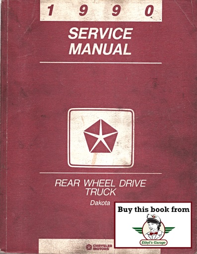 [MOP1990813700110A] 1990 Dodge Dakota Pickup Shop Repair Service Manual