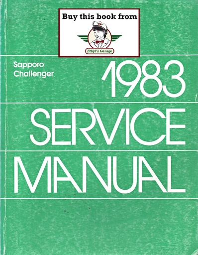 [MOP1983812703005A] 1983 Dodge/Plymouth Challenger/Sapporo Shop Maintenance Repair Service Manual