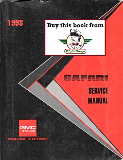 [GM1993X9330A] 1993 GMC Safari M/L Van Factory Service Shop Manual