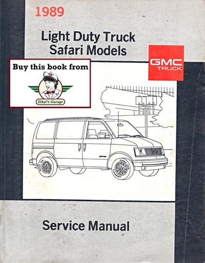[GM1989X8930A] 1989 GMC Safari M/L Van Service Shop Manual