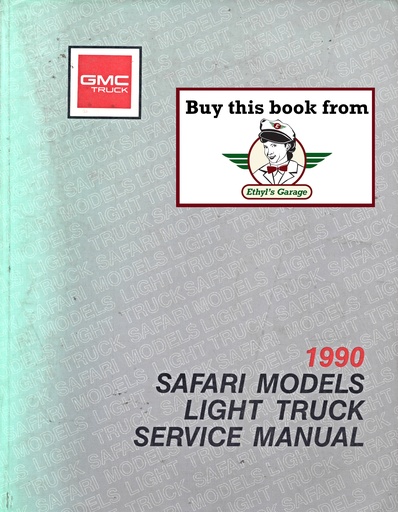 [GM1990X9030A] 1990 GMC Safari M/L Van Factory Service Shop Repair Manual