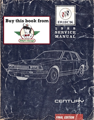 [BU1988CSMA] 1988 Buick Century OEM Factory Shop Service Repair Manual