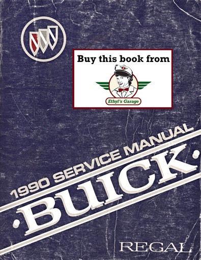 [BU1990RCSMA] 1990 Buick Regal Factory OEM Shop Service Repair Manual
