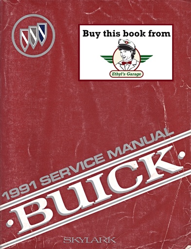 [BU1991SLCSMA] 1991 Buick Skylark Factory OEM Shop Service Repair Manual