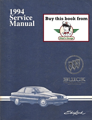 [BU1994SLCSMA] 1994 Buick Skylark OEM Shop Service Repair Manual