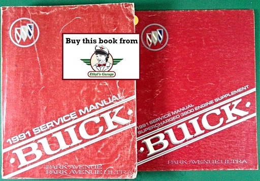 [BU1991PACSMA/2] 1991 Buick Park Avenue & Park Avenue Ultra OEM Shop Service Repair Manual Set