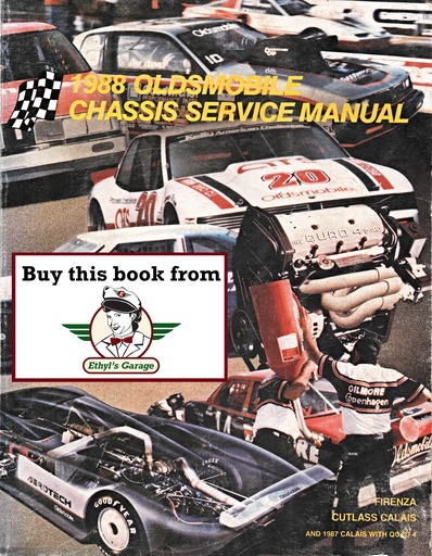 [OL1988FCCCSMA] 1988 Oldsmobile Firenza, Cutlass Calais Factory Shop Service Repair Chassis Manual