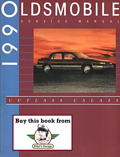 [OL1990CCACSMA] 1990 Oldsmobile Cutlass Calais OEM Factory Shop Service Repair Manual
