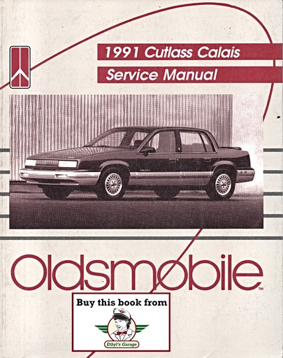 [OL1991CCACSMA] 1991 Oldsmobile Cutlass Calais OEM Factory Shop Service Repair Manual