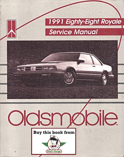 [OL199188CSMA] 1991 Oldsmobile Eighty-Eight Royale (88) Factory OEM Shop Service Repair Manual