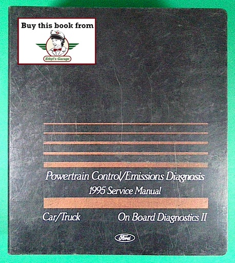 [FCS-12106-IIA-95A] 1995 Ford Car/Truck Powertrain Control/Emissions OBD II (OBD2) Diagnosis Shop Service Manual