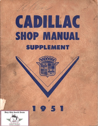 [CA195115M] 1951 Cadillac Shop Service Repair Manual Supplement