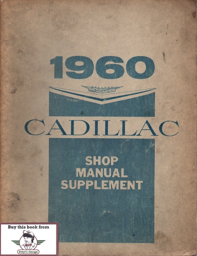 [CA1960109886020] 1960 Cadillac Shop Service Repair Manual Supplement