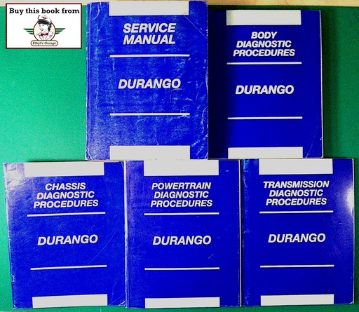 [MOP20028137002058A/5] 2002 Dodge Durango Service & Diagnostic Shop Repair Manuals Complete 5 Vol. Set